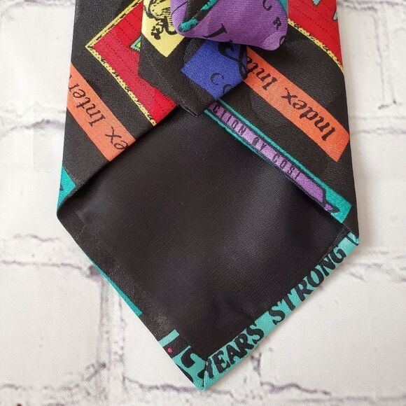 💜Vintage Index Multicolored Necktie - Picture 6 of 7